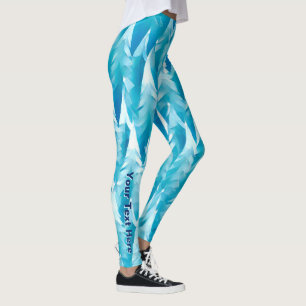 Legging Floresta Fractal Azul