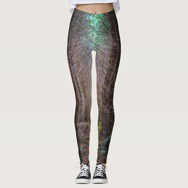 Legging Floresta misteriosa de espruce (Frente)