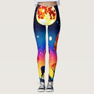 Legging Floresta Noite Brilho