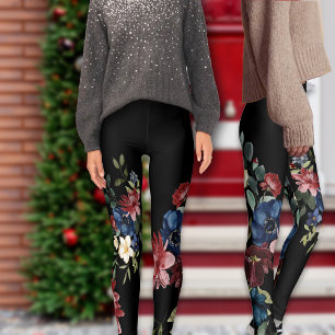 Legging Florestas Mística Vermelhas e Azuis