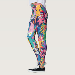 Legging Florestas tropicais coloridas