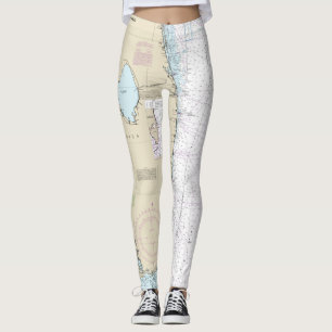 Legging Florida que navega o barqueiro náutico autêntico