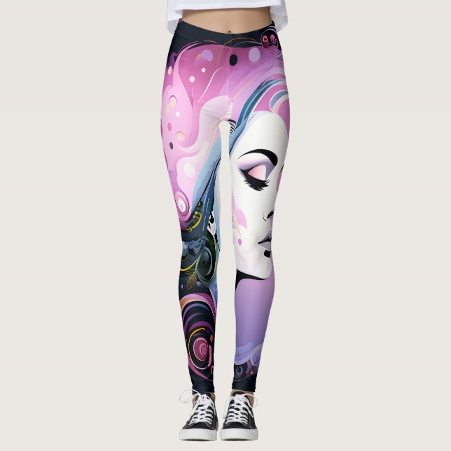 Legging "Flourish Feminina" Beleza das Mulheres (Frente)