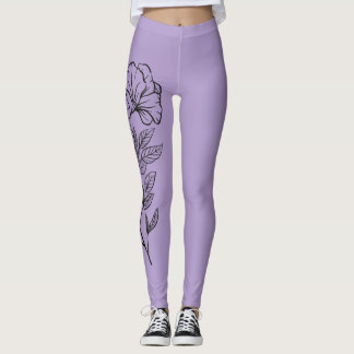 Legging Flower Stencil