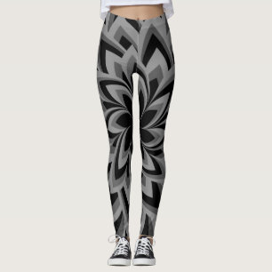 LEGGING FLUXAS DE NEGRO E BRANCO