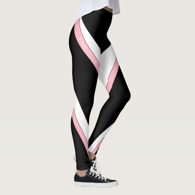 Legging Fluxo de Fita Rosa Amigável para Designs Palisade (Direita)