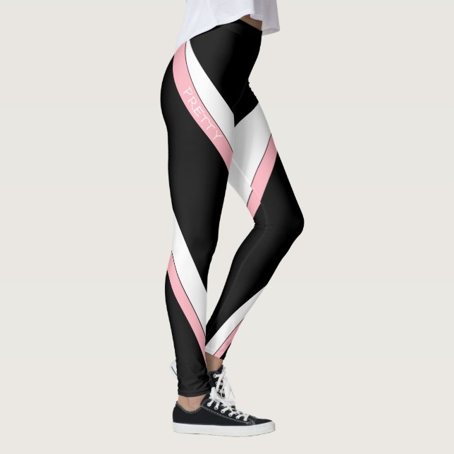 Legging Fluxo de Fita Rosa Bonito Designs Palisade (Direita)