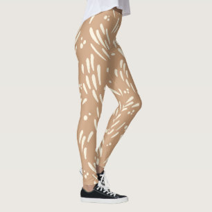 Legging Fluxo em Bege e Creme