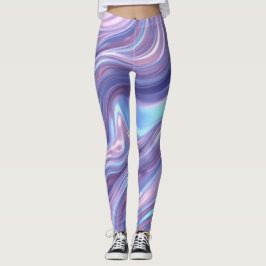 Legging Fluxo Holográfico Líquido – Abstrato Seamless