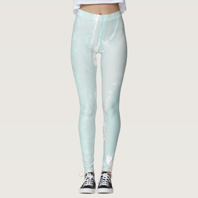 Legging Fluxo Marinho Artístico (Frente)
