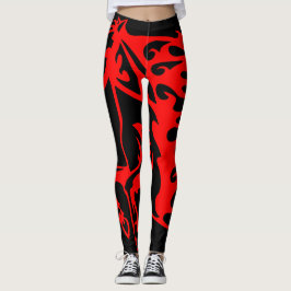 Legging Fogo Chato Vermelho Bronco Mustang Cavalo Selvagem