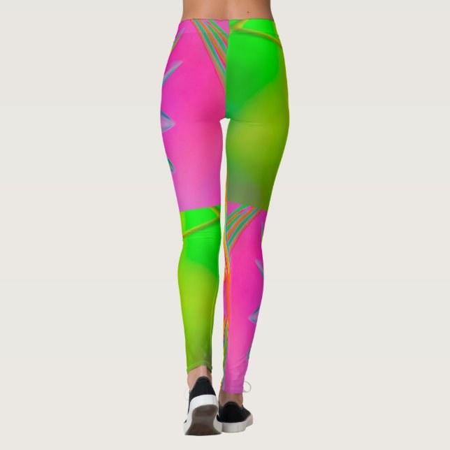 LEGGING FOGO DESIGN FLORAL DE FANTASIA DE MULTICORES (Verso)