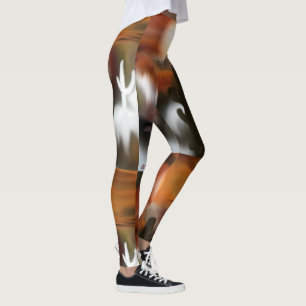 Legging Fogo e gelo na Abstrato do sudoeste