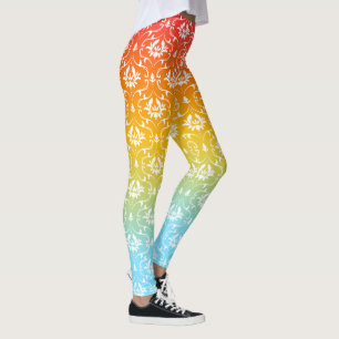 Legging Fogo em Azul Rosa e Amarelo