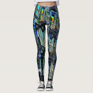 Legging Fogo NYC Escapa Pop Arte com Nome Personalizado