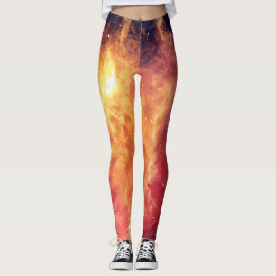 Legging Fogo Solar Através do Cosmos