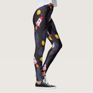 Legging Foguete no Espaço