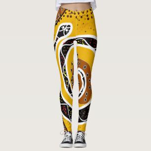 Legging folclore aborígene indegente