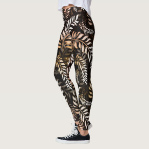 Legging Folha de Floral
