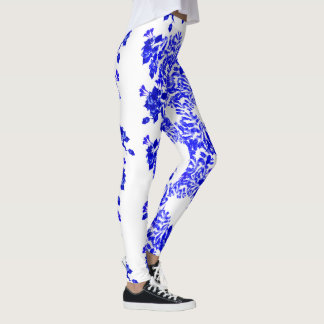 Legging Folhagem Azul
