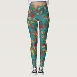 Legging Folhagem Folha de outono
