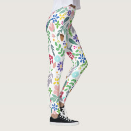 Legging Folhagem Moderna Floral