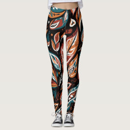 Legging Folhas Caprichosas