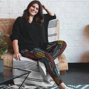 Legging Folhas coloridas do outono