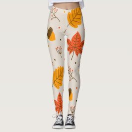 Legging Folhas de Acorn e Multicor