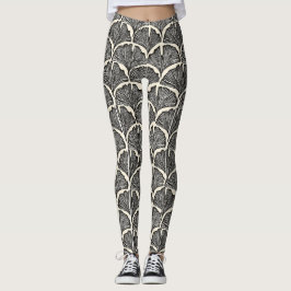 Legging Folhas de árvores grandes