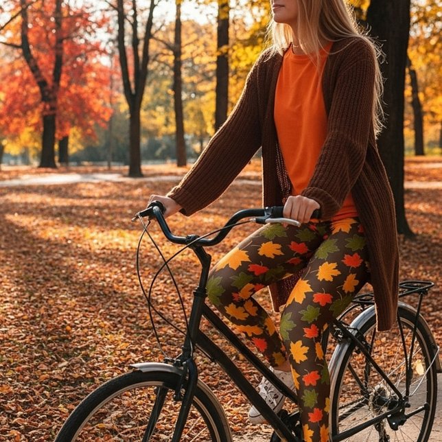 Legging Folhas de bordo (Criador carregado)