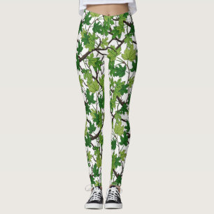 Legging Folhas de bordo em branco