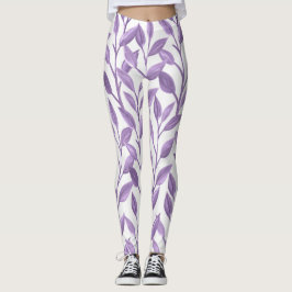 Legging Folhas de lavanda