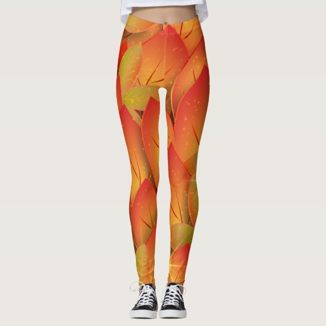Legging Folhas de outono (Frente)