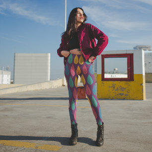 Legging Folhas de outono coloridas