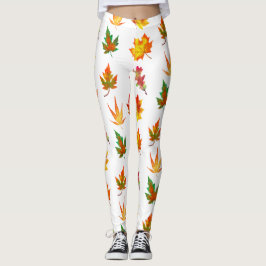 Legging Folhas de outono Multicores