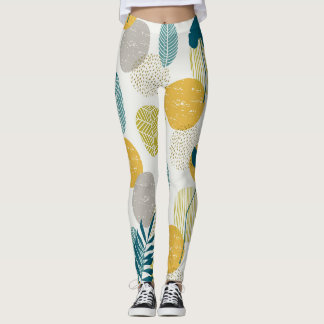 Legging Folhas de outono, padrão perfeito de colheita.