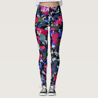 Legging Folhas de queda do arco-íris