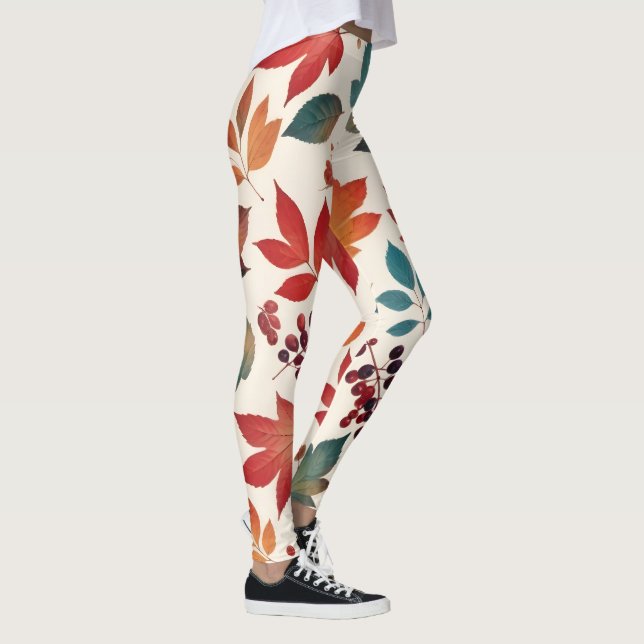 Legging Folhas e Berries dispersos (Direita)