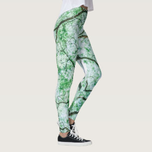 Legging Folhas e Ramificações Elegantes, mas Spooky Legg