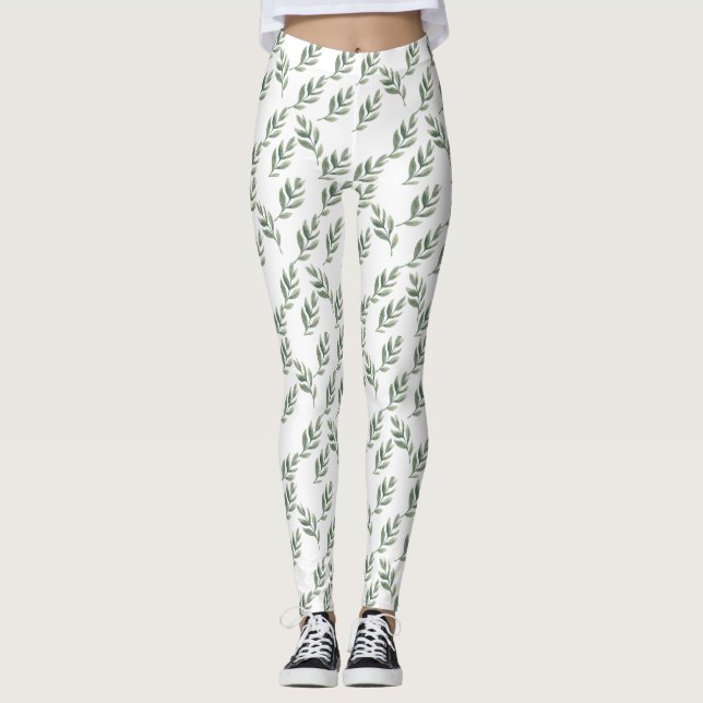 Legging folhas ☃ neve (Frente)