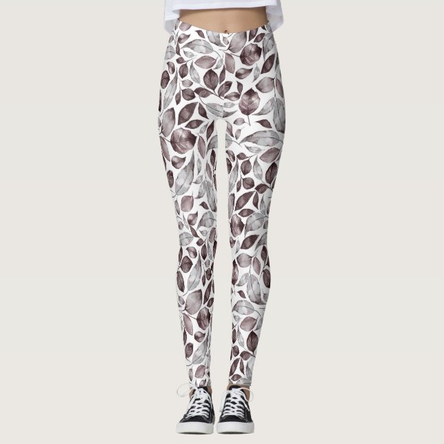 Legging Folhas. Padrão 4 (Frente)