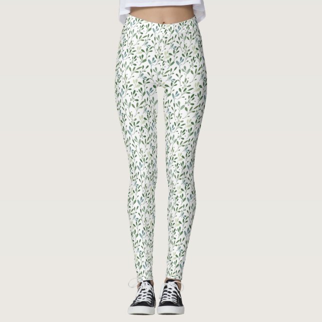 Legging Folhas verdes (Frente)