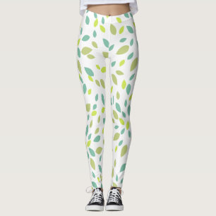Legging Folhas (Verdes)