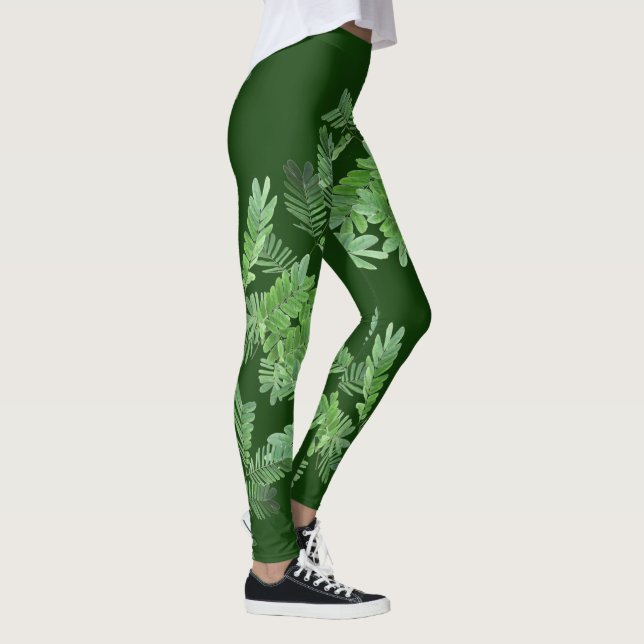 Legging Folhas verdes claras (Direita)