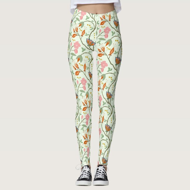Legging Folk Art Floral de Reboque Timical (Frente)