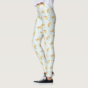 Legging Fome Pelo Padrão Dos Tacos