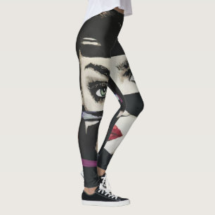 Legging 'Fora da Escuridão' Pintura em um