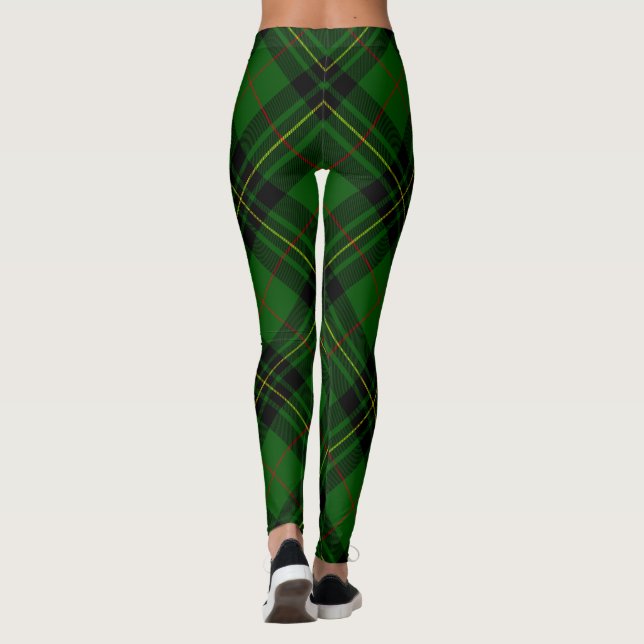 Legging Forbes tartan green xadrez preta (Verso)