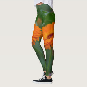 Legging força de flor de laranja